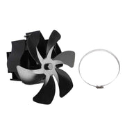Wood Stove Fan Heat Powered 6 Blades Hanging Stove Fan Silent Flue Pipe Hanging Fireplace Fan Eco Friendly Wall Mount Black In Australia - Darrahopens