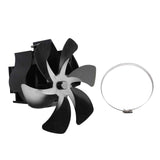 Wood Stove Fan Heat Powered 6 Blades Hanging Stove Fan Silent Flue Pipe Hanging Fireplace Fan Eco Friendly Wall Mount Black In Australia - Darrahopens