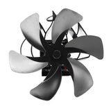 Wood Stove Fan Heat Powered 6 Blades Hanging Stove Fan Silent Flue Pipe Hanging Fireplace Fan Eco Friendly Wall Mount Black In Australia - Darrahopens