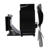 Wood Stove Fan Heat Powered 6 Blades Hanging Stove Fan Silent Flue Pipe Hanging Fireplace Fan Eco Friendly Wall Mount Black In Australia - Darrahopens