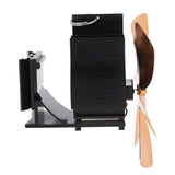 Wood Stove Fan Heat Powered 6 Blades Hanging Stove Fan Silent Flue Pipe Hanging Fireplace Fan Eco Friendly Wall Mount Gold