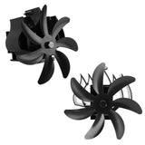 Wood Stove Fan 7 Blade Aluminum Alloy Low Noise Wall Hanging Heat Powered Stove Fan with Fixing Loop for Home Log Burning Stove Camping Black In Australia - Darrahopens
