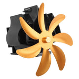 Wood Stove Fan 7 Blade Aluminum Alloy Low Noise Wall Hanging Heat Powered Stove Fan with Fixing Loop for Home Log Burning Stove Camping Gold In Australia - Darrahopens
