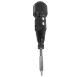 Cordless Electric Screwdriver with LED Light Alloy Steel 900mAh USB Charging Electric Manual 2 in 1 Power Screwdriver Set Black