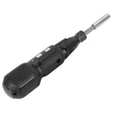 Cordless Electric Screwdriver with LED Light Alloy Steel 900mAh USB Charging Electric Manual 2 in 1 Power Screwdriver Set Black
