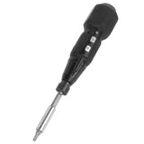 Cordless Electric Screwdriver with LED Light Alloy Steel 900mAh USB Charging Electric Manual 2 in 1 Power Screwdriver Set Black