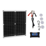 Solar Panel Charge Controller Set Monocrystalline Silicon 25W 10A Fast Charging Battery Free Drive Solar Panel Regulator for Lights Power Tools In Australia - Darrahopens