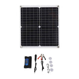 Solar Panel Charge Controller Set Monocrystalline Silicon 25W 10A Fast Charging Battery Free Drive Solar Panel Regulator for Lights Power Tools In Australia - Darrahopens
