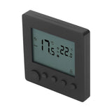 Digital Thermostat 4500W High Power Electric Floor Heating Temperature Control Thermostat for Office Mall AC 90V to 240V Black