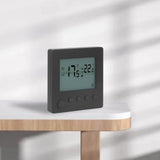 Digital Thermostat 4500W High Power Electric Floor Heating Temperature Control Thermostat for Office Mall AC 90V to 240V Black