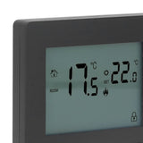 Digital Thermostat 4500W High Power Electric Floor Heating Temperature Control Thermostat for Office Mall AC 90V to 240V Black