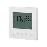 Digital Thermostat 4500W High Power Electric Floor Heating Temperature Control Thermostat for Office Mall AC 90V to 240V White