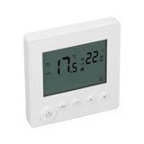 Digital Thermostat 4500W High Power Electric Floor Heating Temperature Control Thermostat for Office Mall AC 90V to 240V White