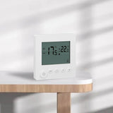 Digital Thermostat 4500W High Power Electric Floor Heating Temperature Control Thermostat for Office Mall AC 90V to 240V White