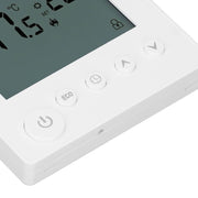 Digital Thermostat 4500W High Power Electric Floor Heating Temperature Control Thermostat for Office Mall AC 90V to 240V White