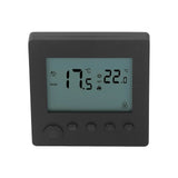 Smart Thermostat 4500W Button Control Water Heating Thermostat for Home Office Market Hotel AC90V to 240V Black