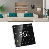 3A Digital Thermostat with LCD Display Smart Programmable Thermostat with Touchscreen Hydronic Boiler Thermostat AC 90V‑240V Without WiFi