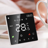 16A Smart Thermostat LCD Color Touchscreen PC Programmable Electric Heating Thermostat for Home Hotel Office AC 90 to 240V WiFi