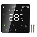 16A Smart Thermostat LCD Color Touchscreen PC Programmable Electric Heating Thermostat for Home Hotel Office AC 90 to 240V Without WiFi In Australia - Darrahopens