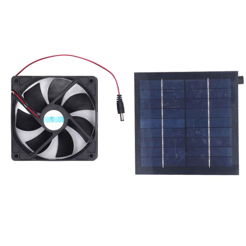 Solar Panel Fan Kit 20W IP65 Waterproof for Outside Small Chicken Coops Greenhouses Sheds Pet Houses Window Exhaust In Australia - Darrahopens