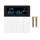3A Smart Thermostat LCD Color Screen High Accuracy Programmable Thermostat Water Heating Boiler Heating for Home Shopping Mall AC90‑240V White Without WiFi In Australia - Darrahopens