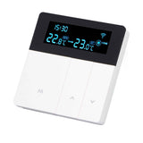 3A Smart Thermostat LCD Color Screen High Accuracy Programmable Thermostat Water Heating Boiler Heating for Home Shopping Mall AC90‑240V White Without WiFi In Australia - Darrahopens