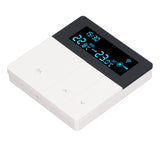 3A Smart Thermostat LCD Color Screen High Accuracy Programmable Thermostat Water Heating Boiler Heating for Home Shopping Mall AC90‑240V White Without WiFi