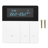 16A Smart Color Thermostat Programmable Smart Electric Heating Thermostat for Home Offices Shopping Malls Hotels AC 90V‑240V White WiFi Style In Australia - Darrahopens