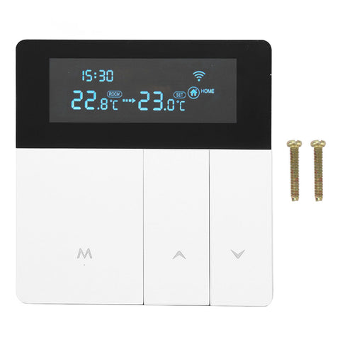 16A Smart Color Thermostat Programmable Smart Electric Heating Thermostat for Home Offices Shopping Malls Hotels AC 90V‑240V White WiFi Style In Australia - Darrahopens