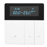 16A Smart Color Thermostat Programmable Smart Electric Heating Thermostat for Home Offices Shopping Malls Hotels AC 90V‑240V White WiFi Style In Australia - Darrahopens