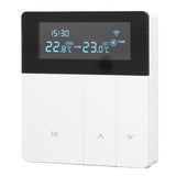 16A Smart Color Thermostat Programmable Smart Electric Heating Thermostat for Home Offices Shopping Malls Hotels AC 90V‑240V White WiFi Style In Australia - Darrahopens