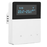 16A Smart Color Thermostat Programmable Smart Electric Heating Thermostat for Home Offices Shopping Malls Hotels AC 90V‑240V White WiFi Style In Australia - Darrahopens