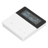 16A Smart Color Thermostat Programmable Smart Electric Heating Thermostat for Home Offices Shopping Malls Hotels AC 90V‑240V White WiFi Style
