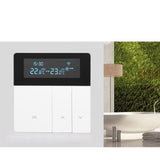 16A Smart Color Thermostat Programmable Smart Electric Heating Thermostat for Home Offices Shopping Malls Hotels AC 90V‑240V White WiFi Style