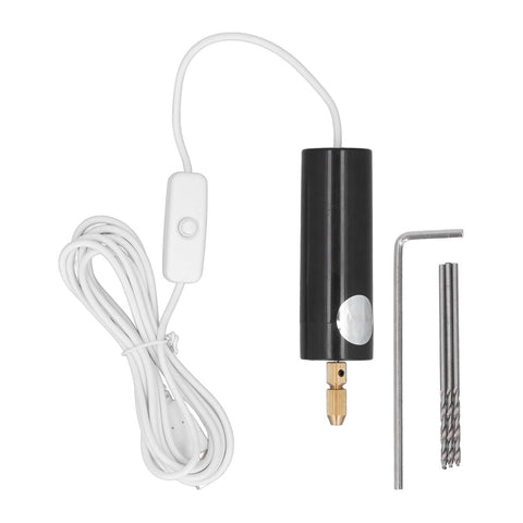 Electric Mini Hand Drill Set Mini Hand Drill with Drill Bits Hexagonal Wrench for Arts Crafts DIY Jewelry Pendant Making In Australia - Darrahopens