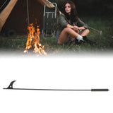 Fire Pit Poker Steel 40 Inch Long Removable Outdoor Fire Poker for Fireplace Campfire Wood Stove and Indoor Use