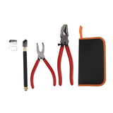 Glass Cutter Tool Kit Breaker Pliers Curve Jaw Glass Running Pliers Kit Glass Cutter Pen 2pcs Blades with Oil Dropper Screwdrive In Australia - Darrahopens