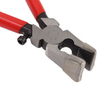 Glass Cutter Tool Kit Breaker Pliers Curve Jaw Glass Running Pliers Kit Glass Cutter Pen 2pcs Blades with Oil Dropper Screwdrive
