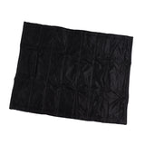 Fireplace Blanket Black Oxford Fabric 2 Layers Cotton Hook and Loop Fireplace Draft Stopper for Home Indoor Winter 39x32in