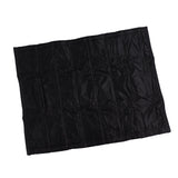 Fireplace Blanket Black Oxford Fabric 2 Layers Cotton Hook and Loop Fireplace Draft Stopper for Home Indoor Winter 39x32in