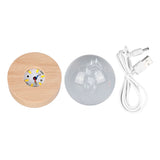 6cm 3D Crystal Ball Luminous Clear Sculpture Round Astronomy Ball Miniature Sculpture Ball Night Light Solar System Crystal Ball In Australia - Darrahopens