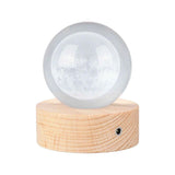 6cm 3D Crystal Ball Luminous Clear Sculpture Round Astronomy Ball Miniature Sculpture Ball Night Light Moon Crystal Ball In Australia - Darrahopens