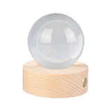 6cm 3D Crystal Ball Luminous Clear Sculpture Round Astronomy Ball Miniature Sculpture Ball Night Light Moon Crystal Ball