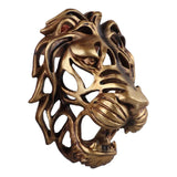 Lion Head Art Wall Decor Resin Vivid Lion Head Wall Mounted Art Sculpture for Living Room In Australia - Darrahopens