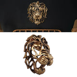 Lion Head Art Wall Decor Resin Vivid Lion Head Wall Mounted Art Sculpture for Living Room In Australia - Darrahopens