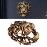 Lion Head Art Wall Decor Resin Vivid Lion Head Wall Mounted Art Sculpture for Living Room In Australia - Darrahopens