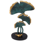 Leaf Decoration Resin Anti Slip Anti Fade Modern Desktop Leaves Ornament Model for Living Room Hallway Blue In Australia - Darrahopens