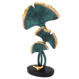 Leaf Decoration Resin Anti Slip Anti Fade Modern Desktop Leaves Ornament Model for Living Room Hallway Blue In Australia - Darrahopens