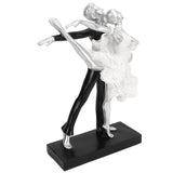 Couple Dancing Sculpture Modern Simple Innovative Resin Hand Crafted Couple Dancing Abstract Statue Silver Ballet Dance for Two People In Australia - Darrahopens