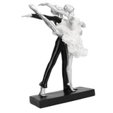 Couple Dancing Sculpture Modern Simple Innovative Resin Hand Crafted Couple Dancing Abstract Statue Silver Ballet Dance for Two People In Australia - Darrahopens